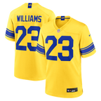 Los Angeles Rams Classic Sol Gold jersey Kyren Williams #23 front back