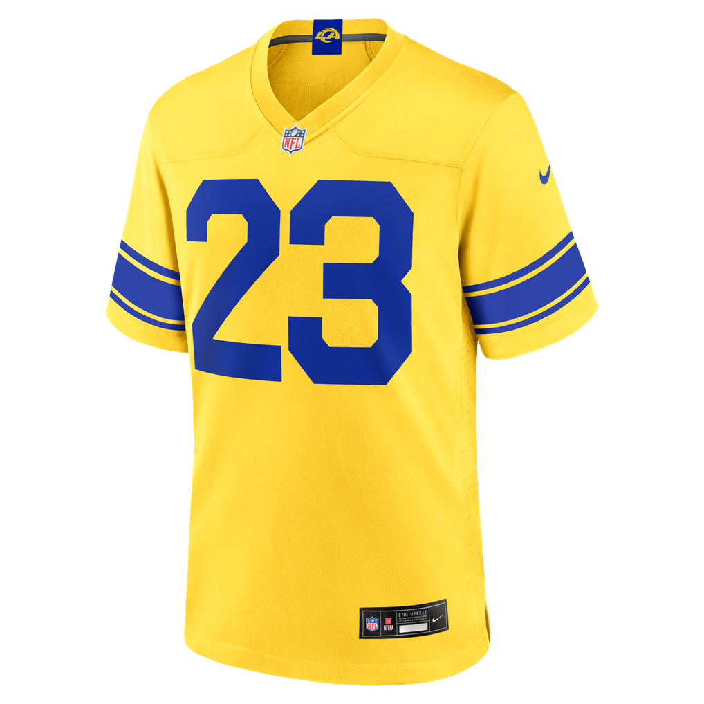 Los Angeles Rams Classic Sol Gold jersey Kyren Williams #23 front