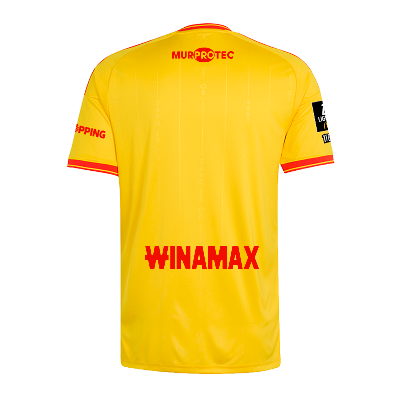 RC Lens 2026/27 home Fan jersey back view