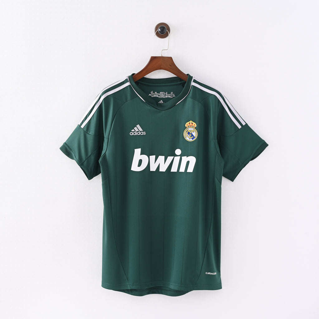 Real Madrid 2012/13 Second Away Retro Jersey full front view