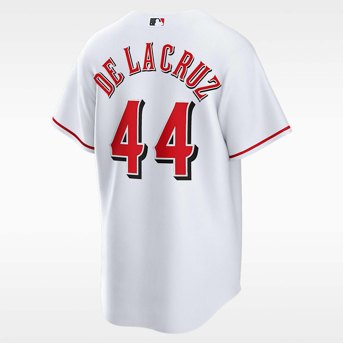 Cincinnati Reds Jersey — White Home — Elly De La Cruz #44 — back view