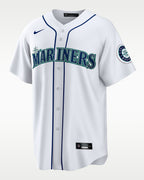 Seattle Mariners Jersey — Teal Home — Ken Griffey Jr #24 — front view