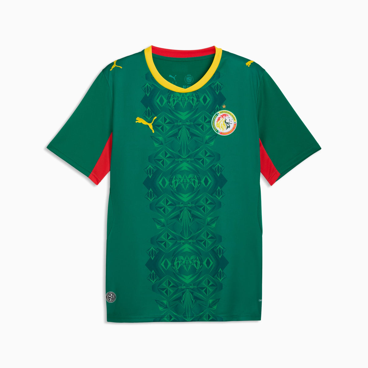 Camiseta Senegal 2026 PUMA Away Jersey verde, vista frontal sin personas