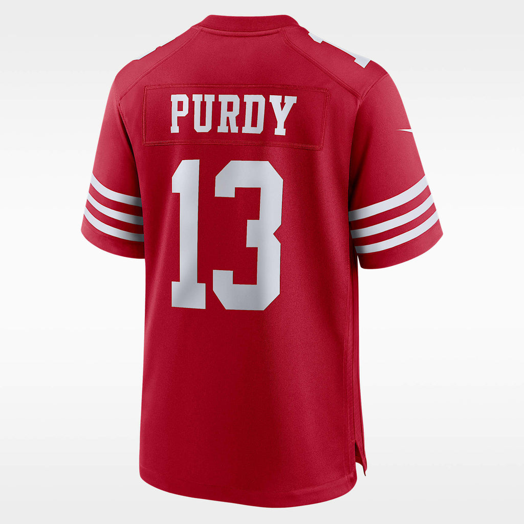 San Francisco 49ers Scarlet Alternate Jersey — Brock Purdy #13 — back view