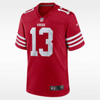 San Francisco 49ers Scarlet Alternate Jersey — Brock Purdy #13 — front view