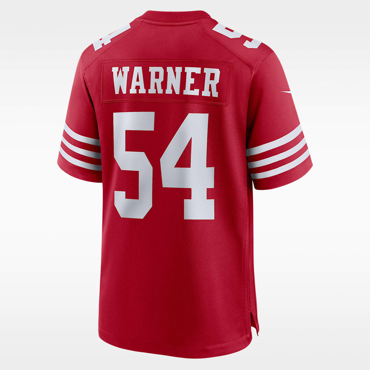 San Francisco 49ers Scarlet Alternate Jersey — Fred Warner #54 — back view