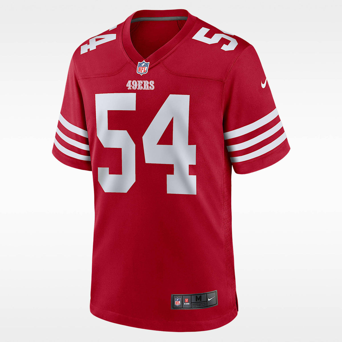 San Francisco 49ers Scarlet Alternate Jersey — Fred Warner #54 — front view