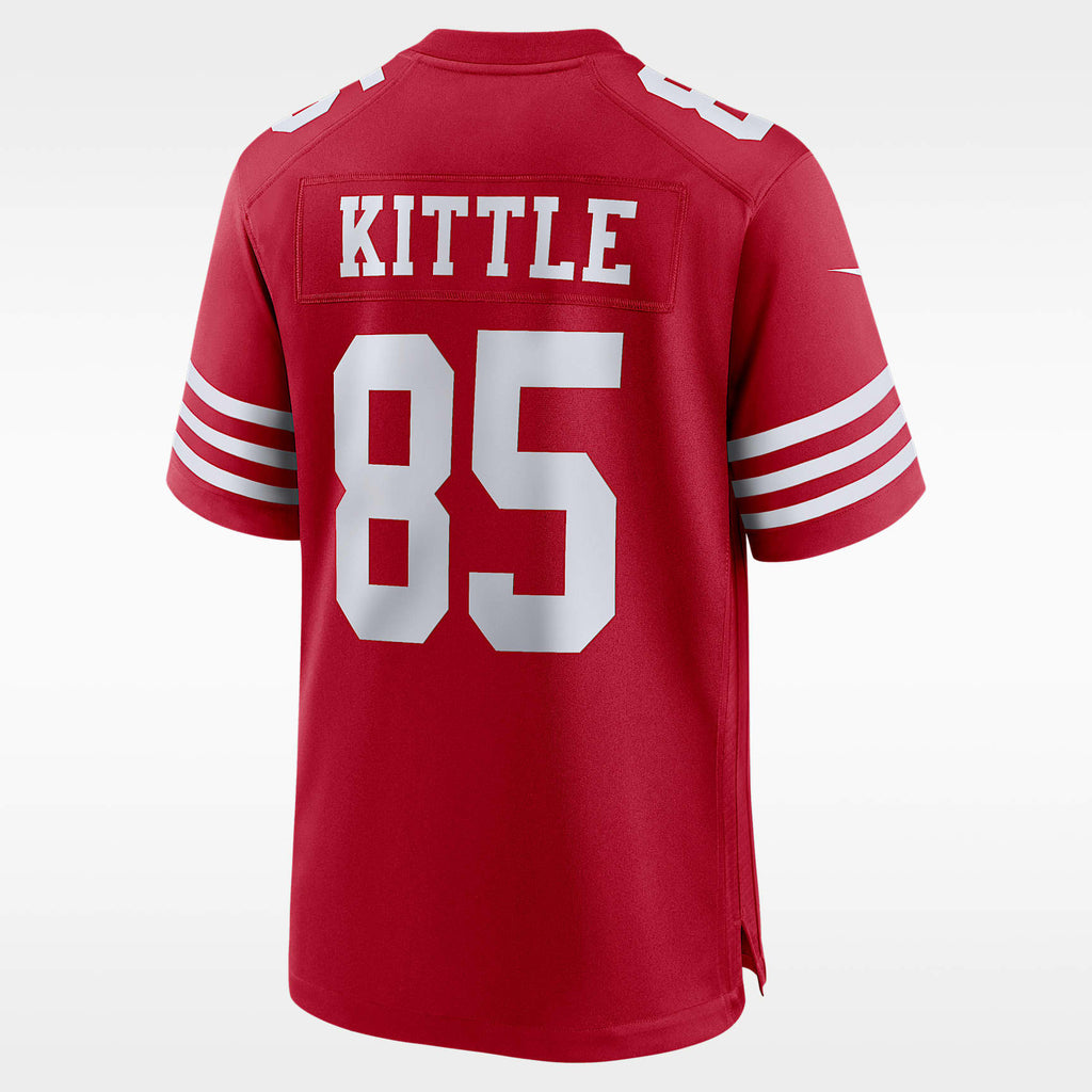 San Francisco 49ers Scarlet Alternate Jersey — George Kittle #85 — back view
