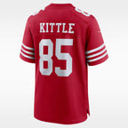 San Francisco 49ers Scarlet Alternate Jersey — George Kittle #85 — back view