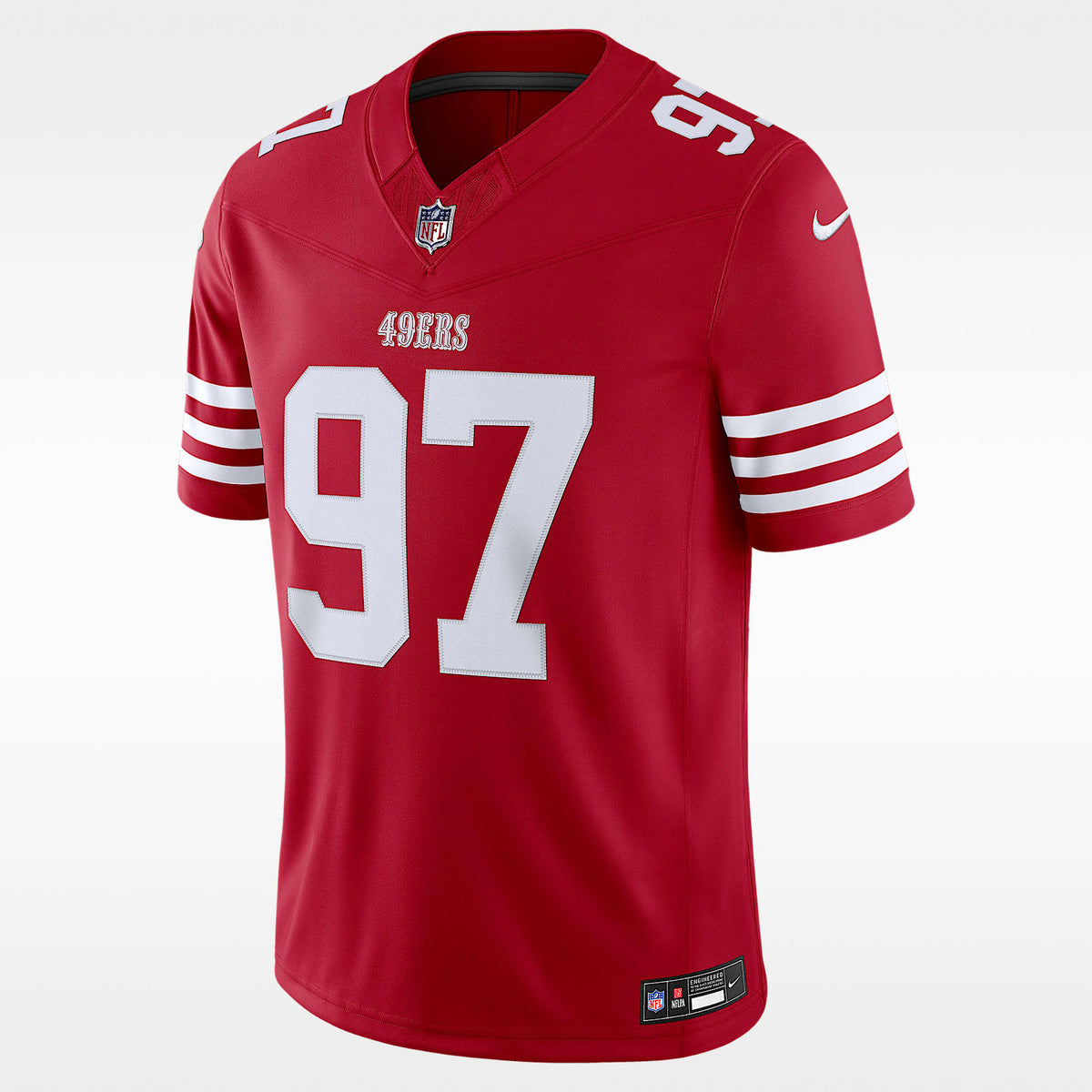 San Francisco 49ers Scarlet Alternate Jersey — Nick Bosa #97 — front view