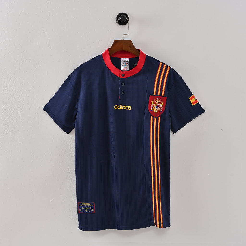 Spain 1996 Away Retro Jersey - front view