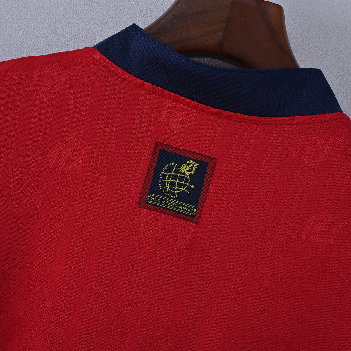 Spain 1996 Home Retro Jersey - back view