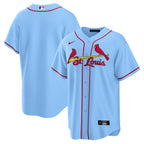 St. Louis Cardinals Jersey — Light Blue Alternate — front view