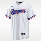Texas Rangers Jersey — White Home — Josh Jung #6 — front view
