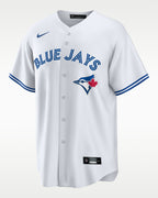Toronto Blue Jays Jersey — White Home — George Springer #4 — front view