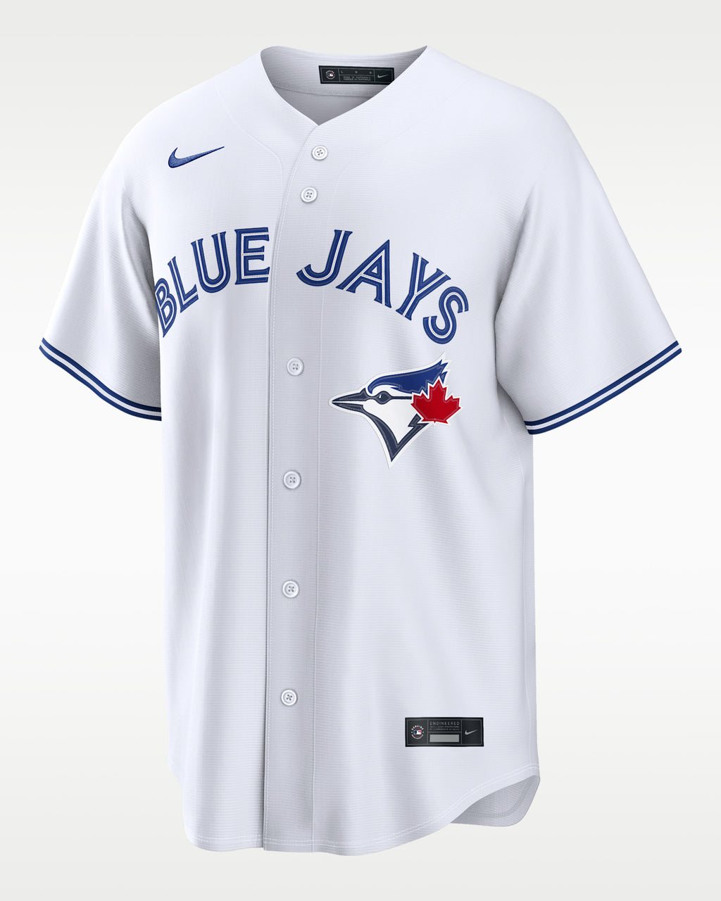 Toronto Blue Jays Jersey — White Home — Vladimir Guerrero Jr. #27 — front view