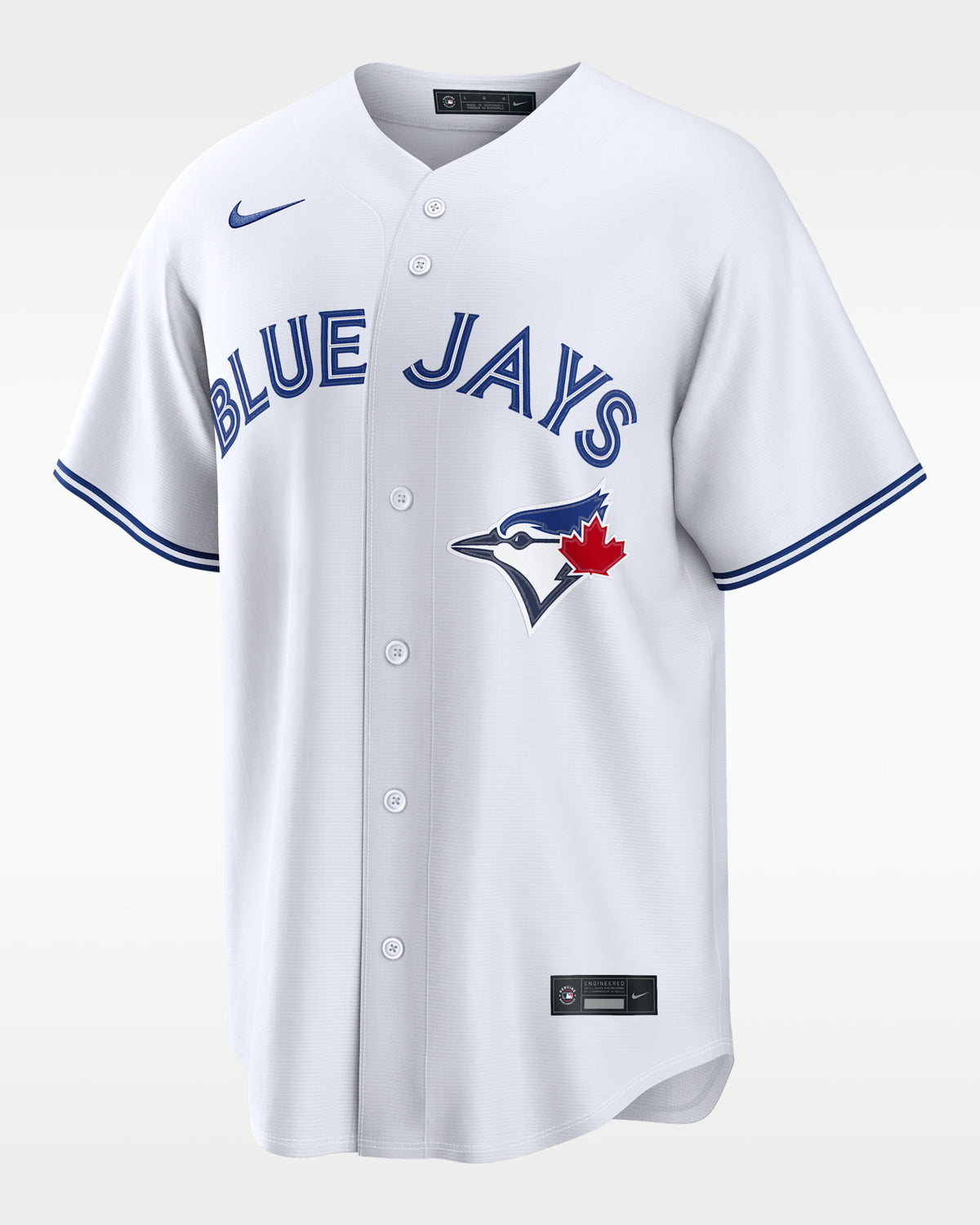 Toronto Blue Jays Jersey — White Home — Vladimir Guerrero Jr. #27 — front view