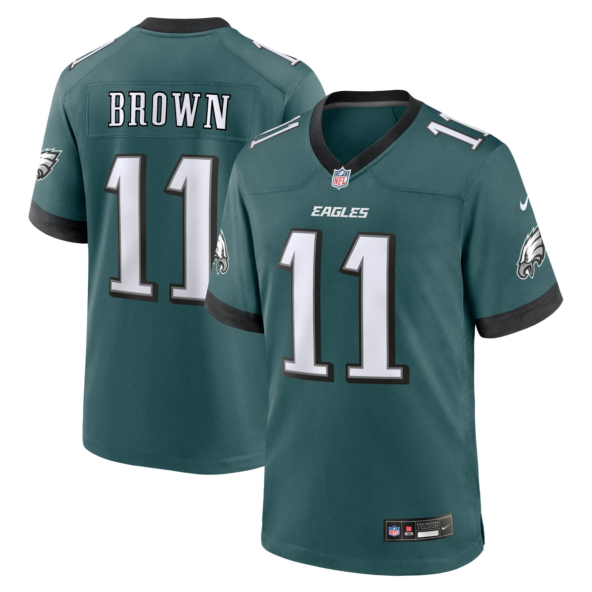 Philadelphia Eagles NFL jersey — A.J. Brown #11
