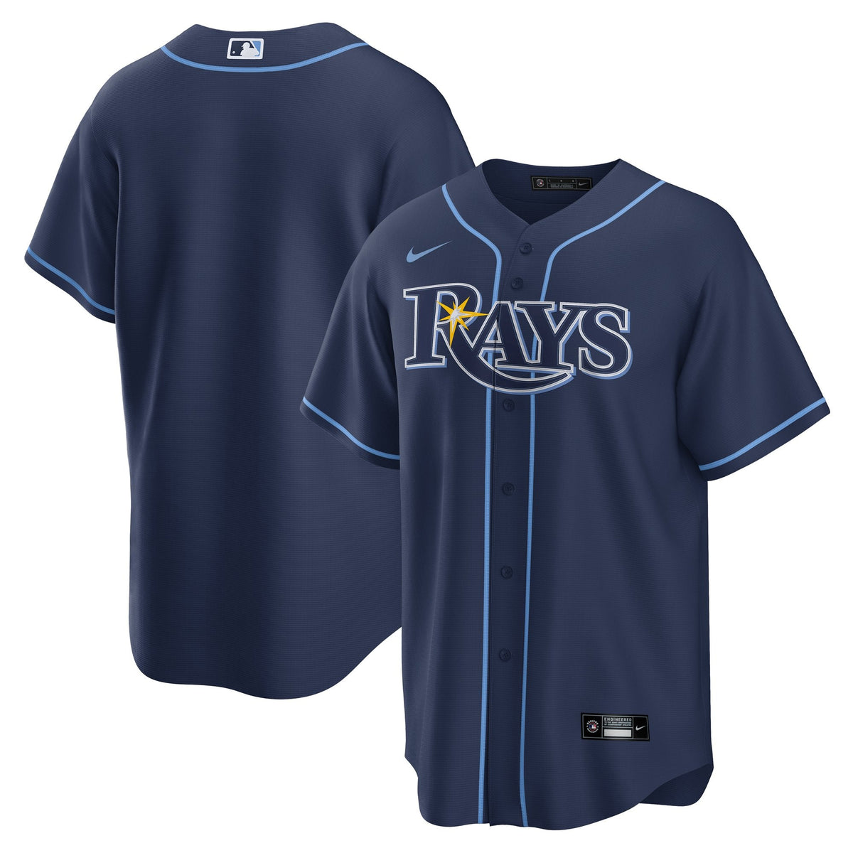 Tampa Bay Rays Jersey — Navy Road — front view
