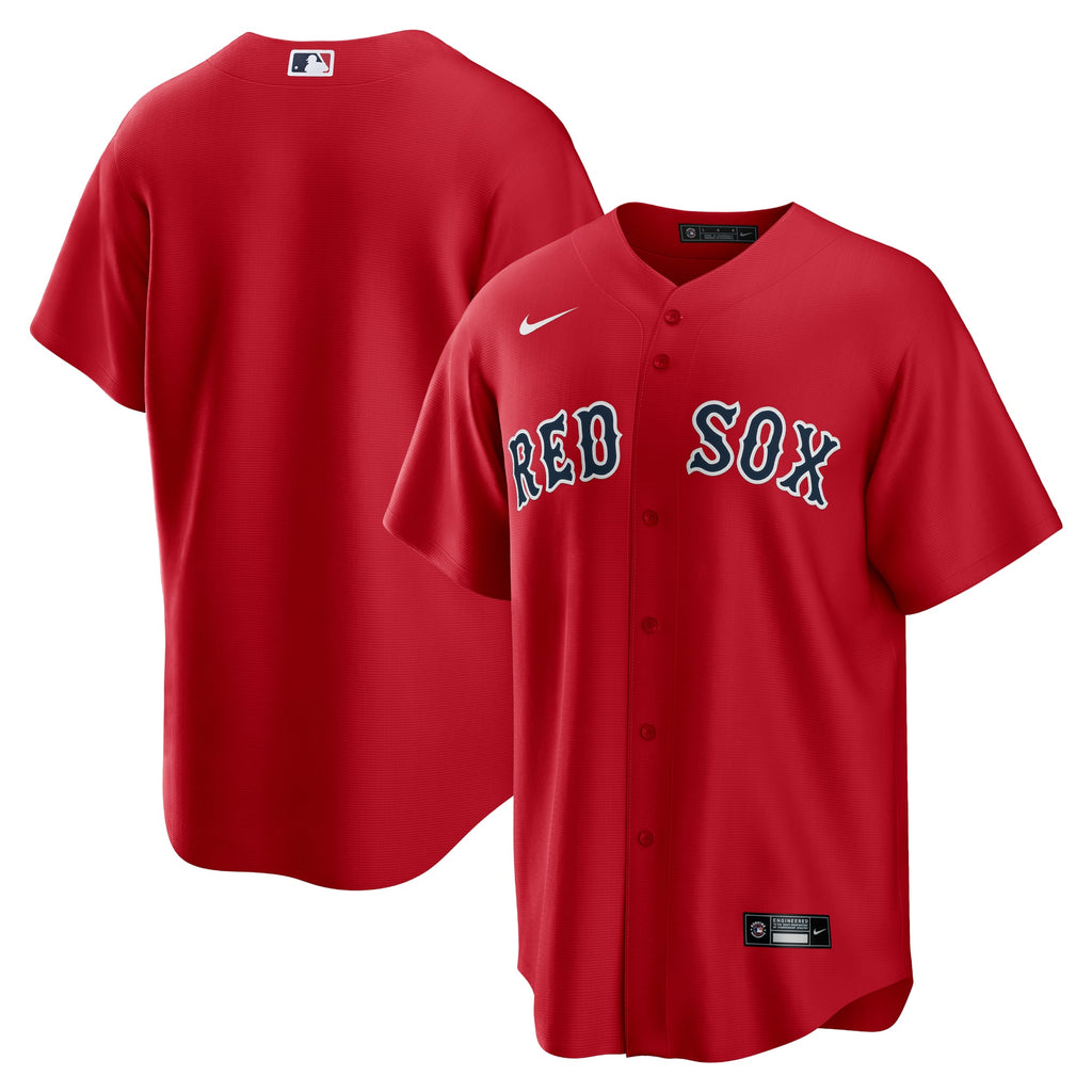 Boston Red Sox Jersey — Red Alternate — front view