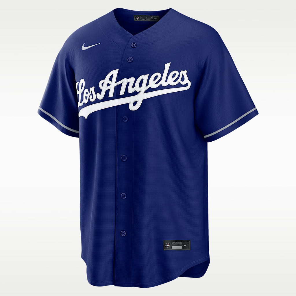 Los Angeles Dodgers Jersey — Deep Royal Alternate — front view