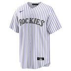 Colorado Rockies Jersey — White Home — back view