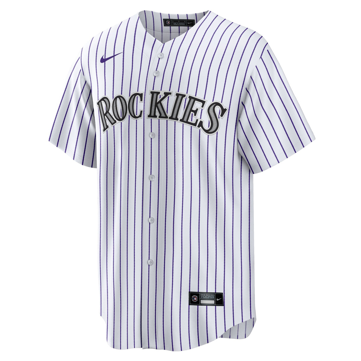 Colorado Rockies Jersey — White Home — back view