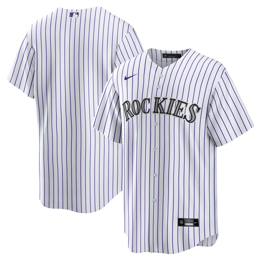 Colorado Rockies Jersey — White Home — front view