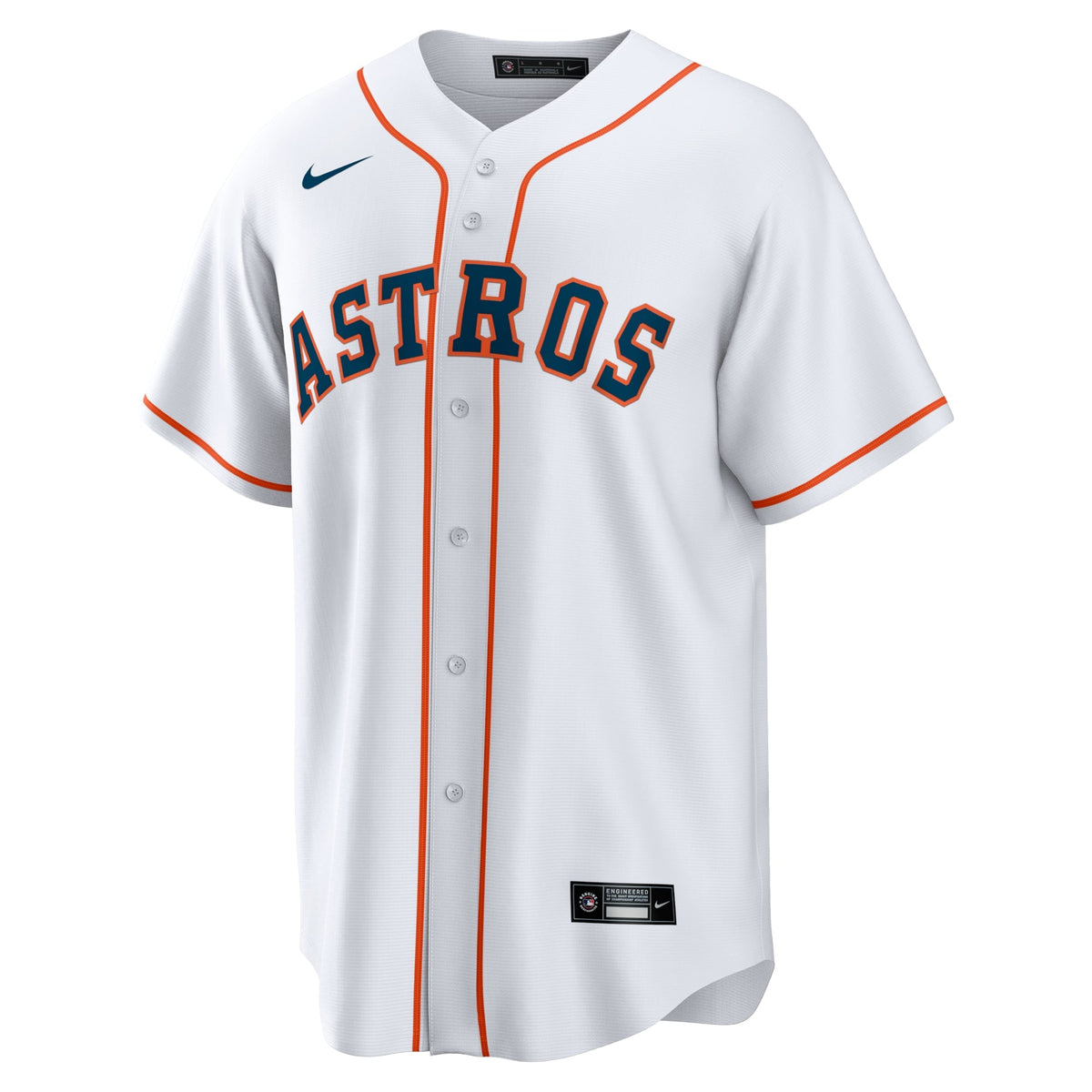 Houston Astros Jersey — White Home — back view
