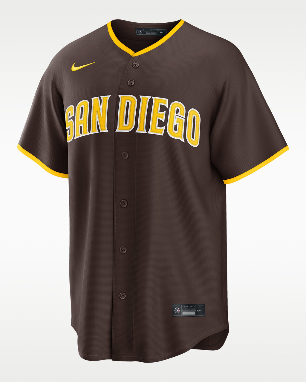 San Diego Padres Brown Road Jersey — front view