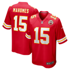 Kansas City Chiefs NFL jersey — Patrick Mahomes #15 — front view