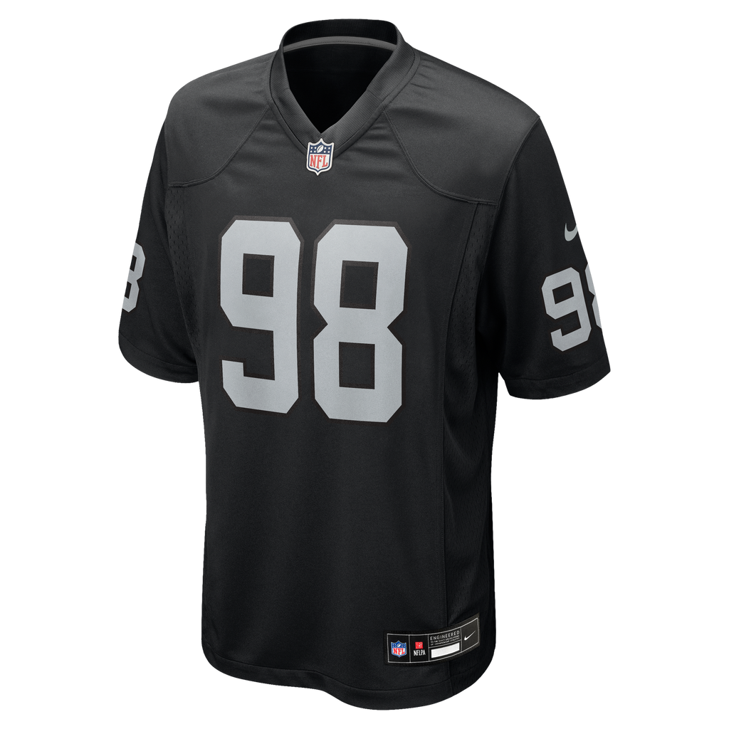 Las Vegas Raiders NFL jersey — Maxx Crosby #98 — back view