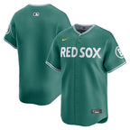 Boston Red Sox Green 2025 City Connect men's jersey front and back