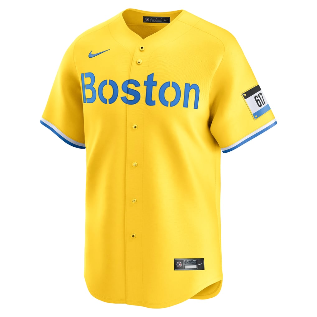 Boston Red Sox Gold City Connect Roman Anthony #19 men's jersey front
