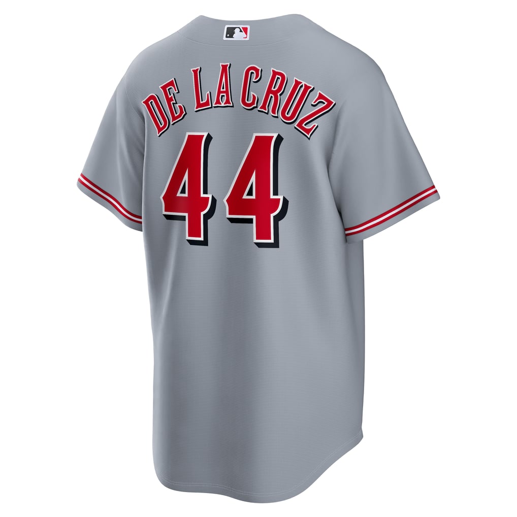 Cincinnati Reds Gray Road Elly De La Cruz #44 men's jersey back