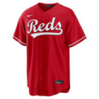 Cincinnati Reds Red Alternate Elly De La Cruz #44 men's jersey front