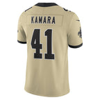 GoalStyle New Orleans Saints Gameday Golds Alternate Jersey Gold Alvin Kamara #41 back