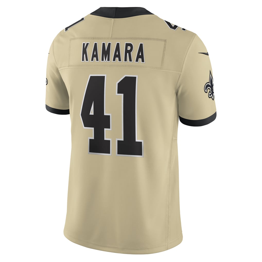 GoalStyle New Orleans Saints Gameday Golds Alternate Jersey Gold Alvin Kamara #41 back