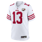GoalStyle San Francisco 49ers 80th Anniversary Jersey White Brock Purdy #13 front