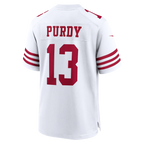 GoalStyle San Francisco 49ers 80th Anniversary Jersey White Brock Purdy #13 back