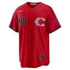 Cincinnati Reds Red 2026 City Connect Elly De La Cruz #44 men's jersey front