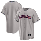 Cleveland Guardians Gray Road men's jersey front and back