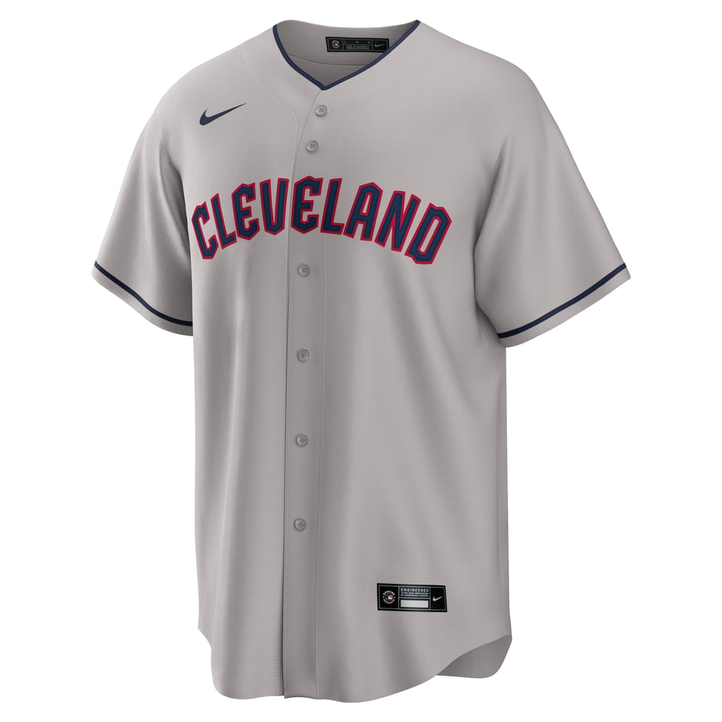 Cleveland Guardians Gray Road men's jersey front