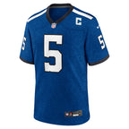 GoalStyle Indianapolis Colts Indiana Nights Alternate Jersey Royal Anthony Richardson Sr. #5 front