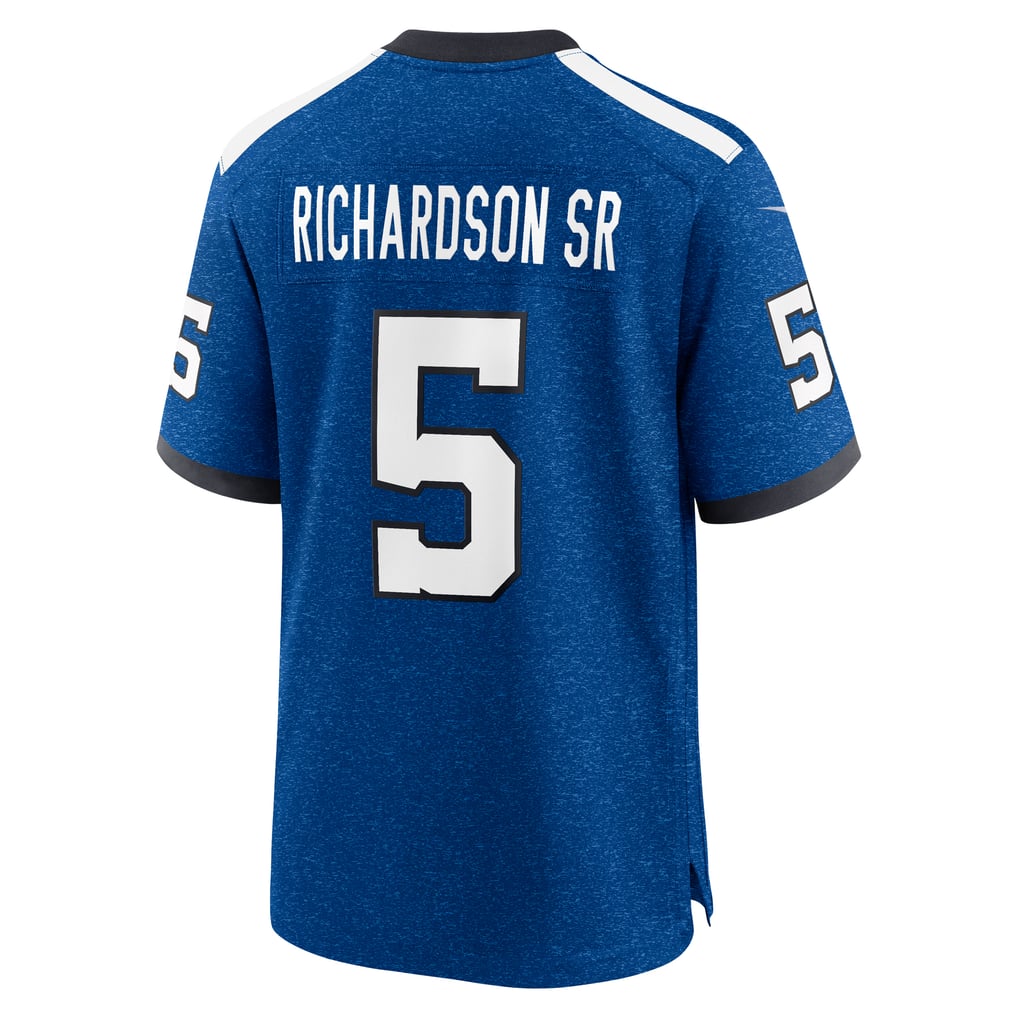 GoalStyle Indianapolis Colts Indiana Nights Alternate Jersey Royal Anthony Richardson Sr. #5 back