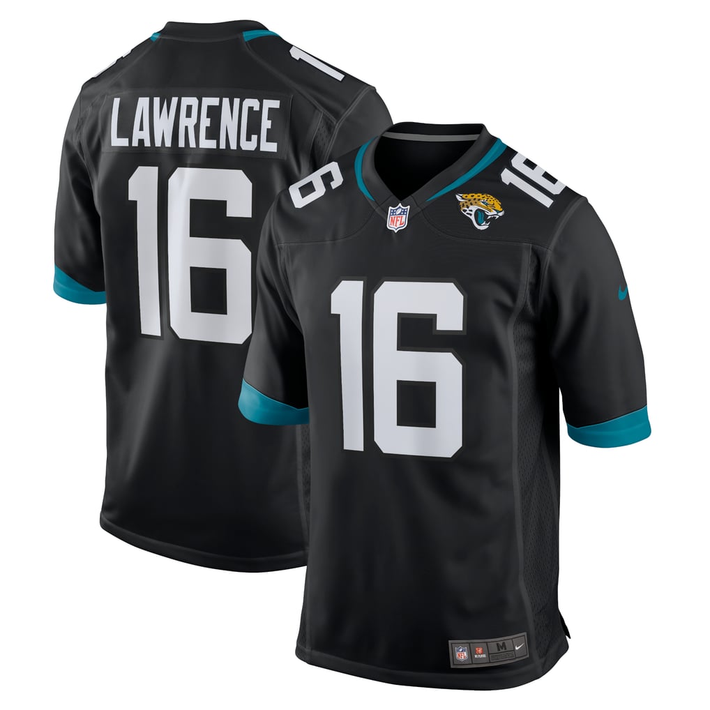 GoalStyle Jacksonville Jaguars Alternate Jersey Black Trevor Lawrence #16 front back
