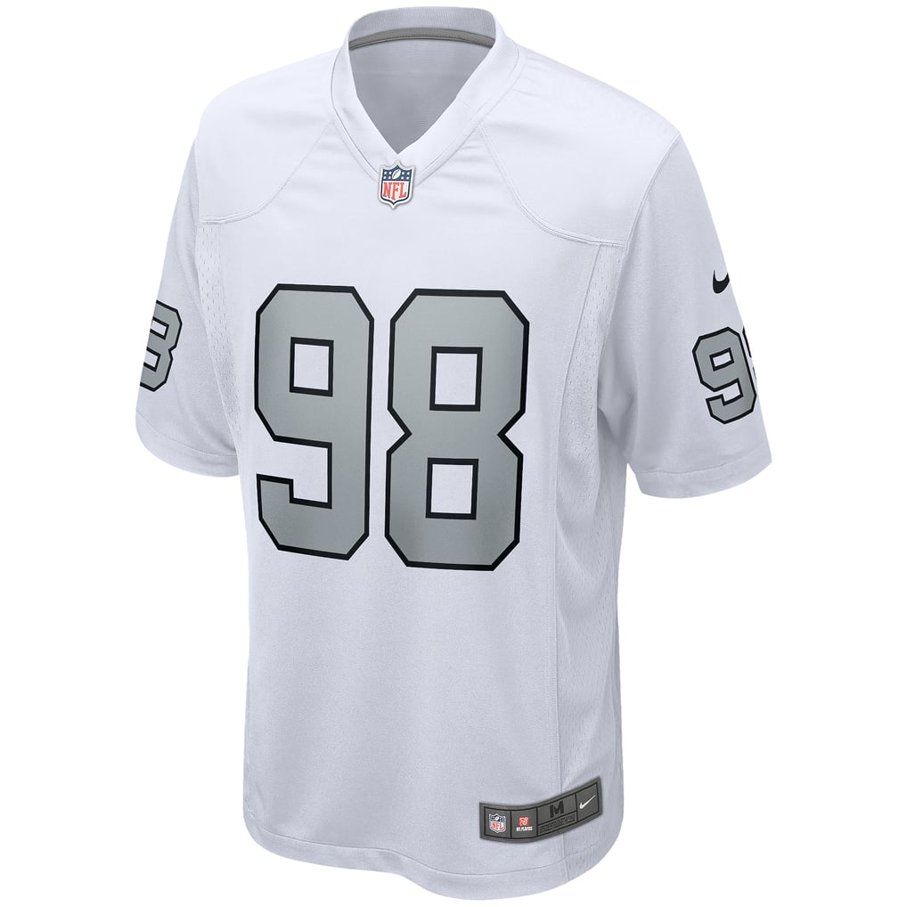 GoalStyle Las Vegas Raiders White Jersey Maxx Crosby #98 front