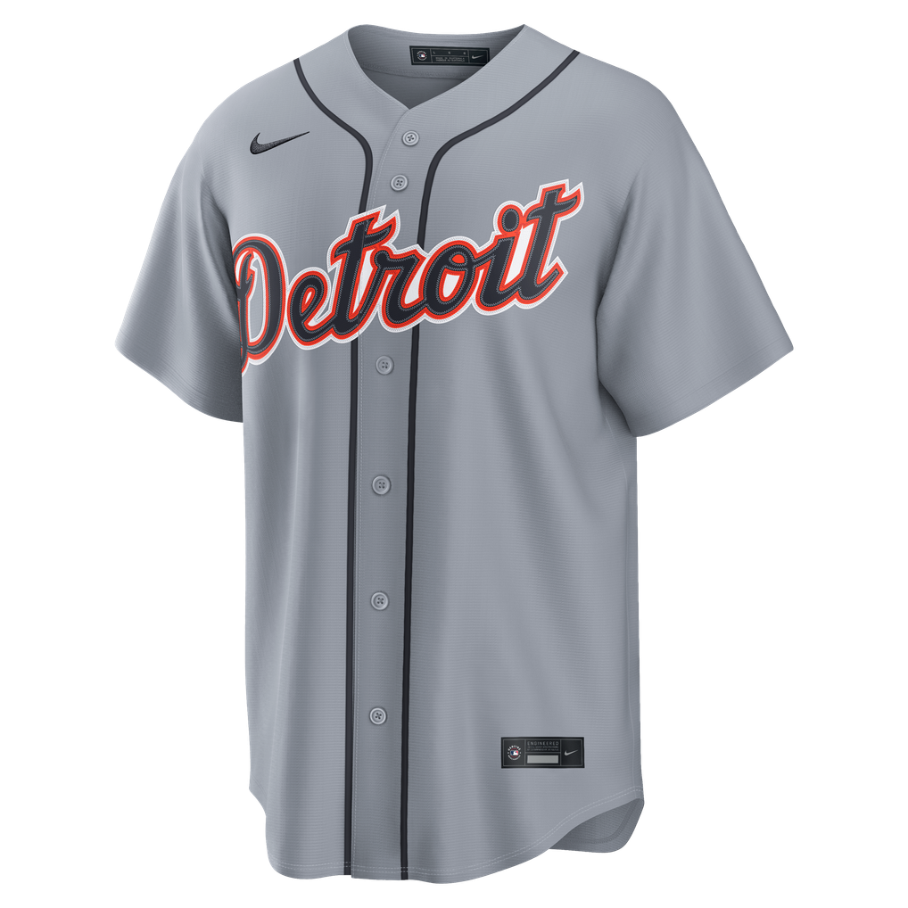 Detroit Tigers Gray Road Tarik Skubal #29 men's jersey front