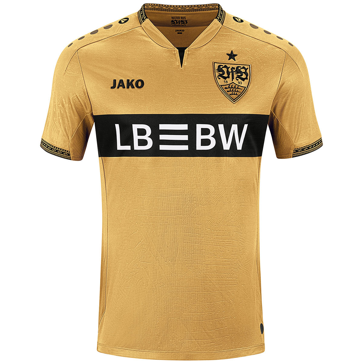 VfB Stuttgart 2026/27 gold Third Jersey front view