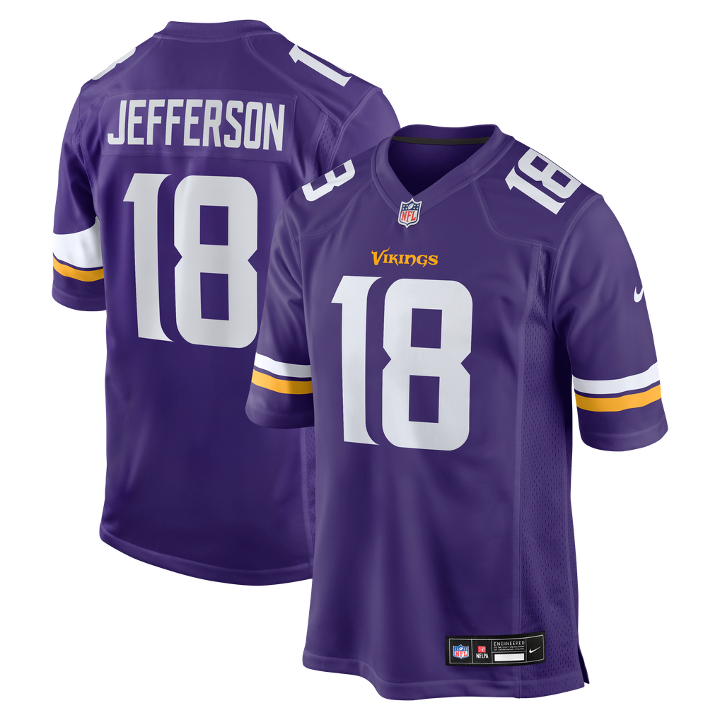 Minnesota Vikings NFL jersey — Justin Jefferson #18 — front view